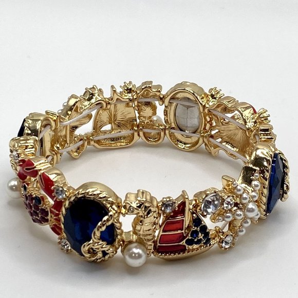 INC International Concepts®. Jewelry - Gold-Tone Mixed Marine Charm Bracelet FASHION JEWELRY WOMEN GIFT